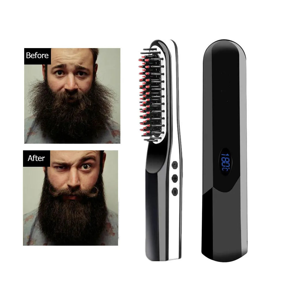 Wireless Hair Straightener Brush