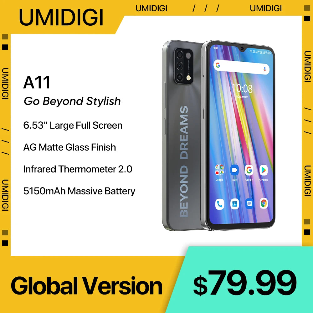 [In Stock] UMIDIGI A11 Global Version Android 11 Smartphone