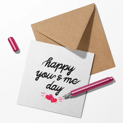 happy you and me anniversary card