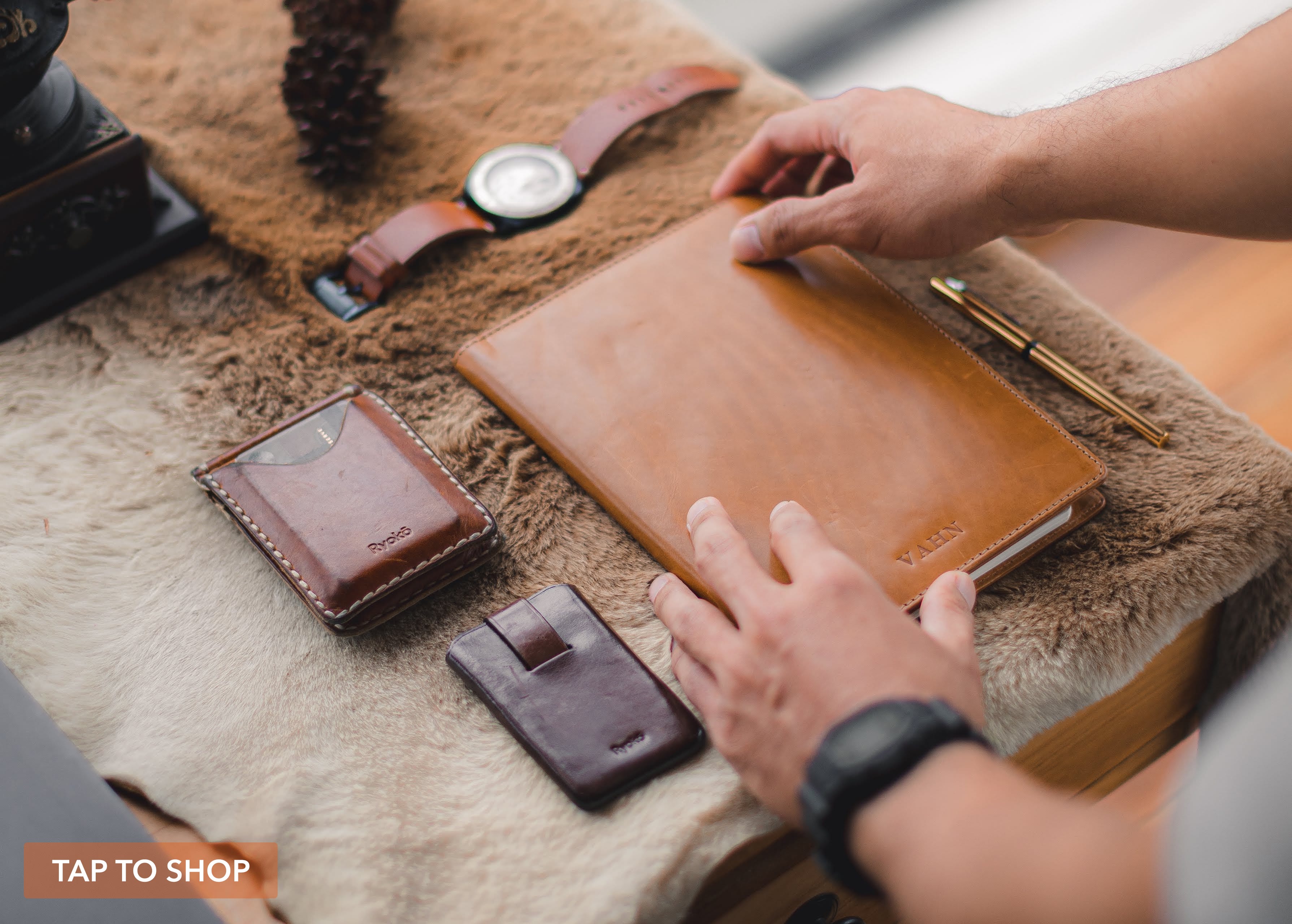 Hudson Notebook Leather Cover