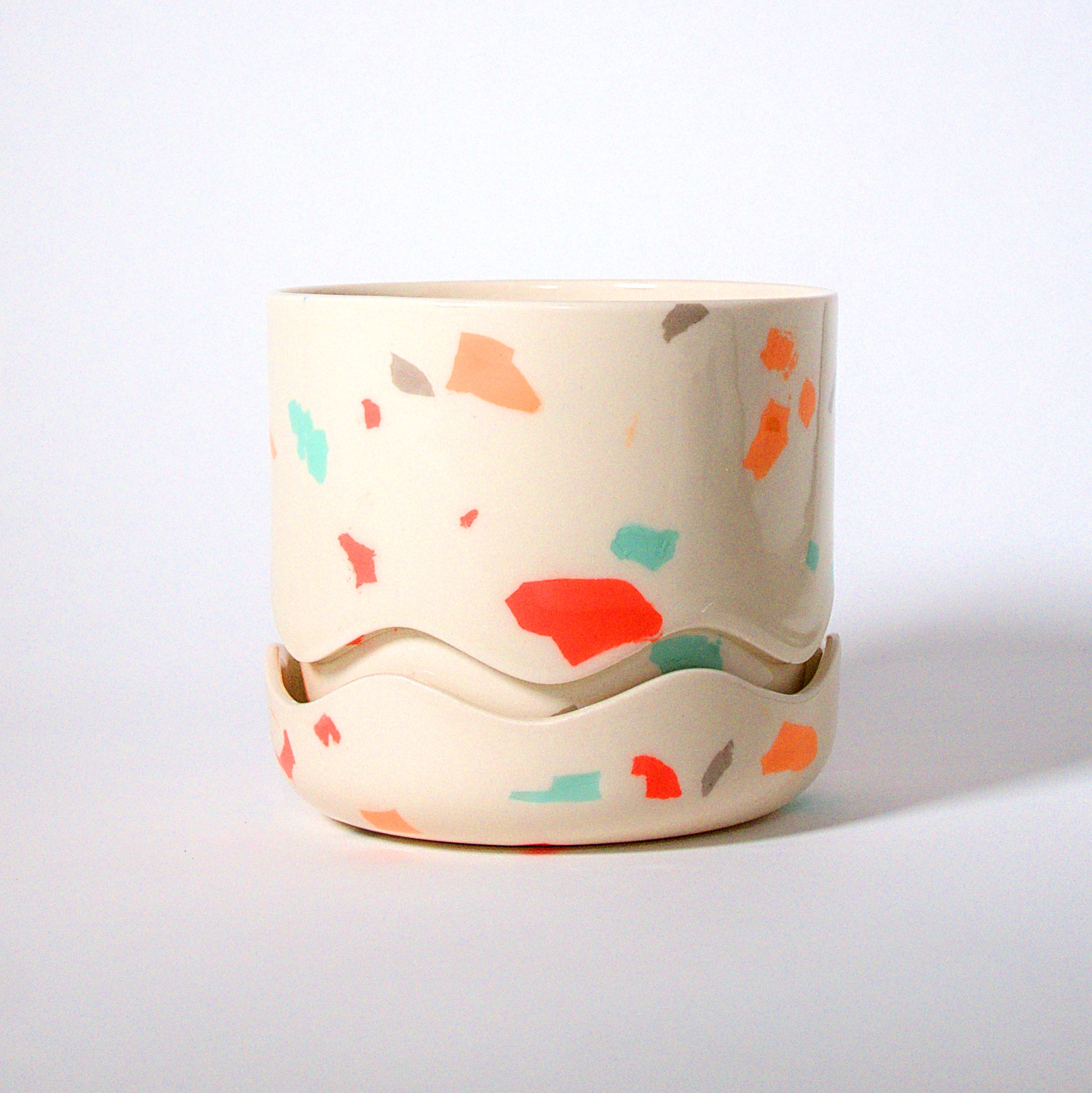 Squiggle Planter / Terrazzo