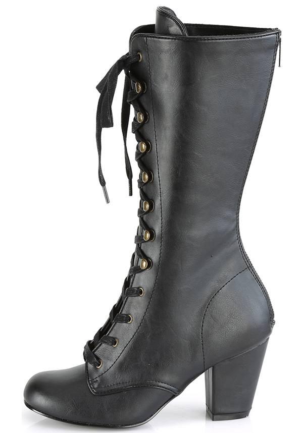 Demonia Shoes - VIVIKA-205 Black Vegan Leather - Buy Online Australia