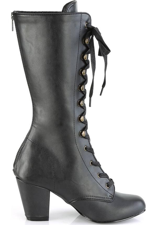 Demonia Shoes - VIVIKA-205 Black Vegan Leather - Buy Online Australia