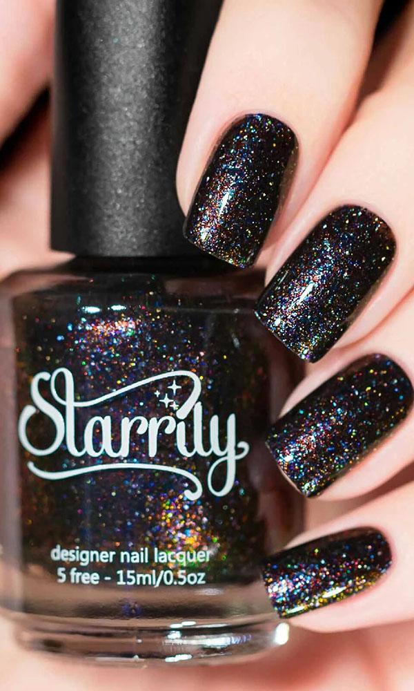 Starrily Magic Rainbow - Ultra Holographic Silver Nail Polish - 15 ml