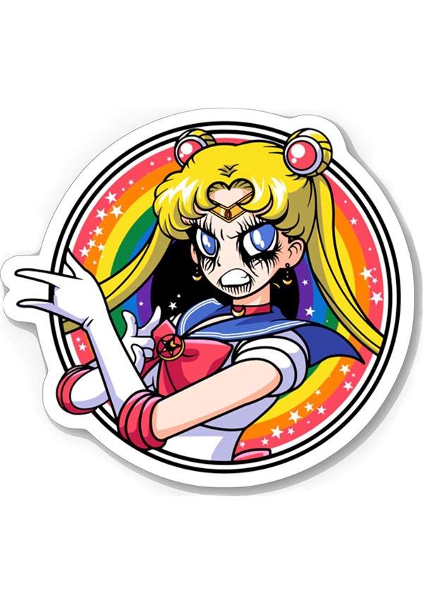 Amabilidad Transitorio Malentendido Vera's Eyecandy - Metal Sailor Moon Cut Vinyl Sticker - Buy Online Australia