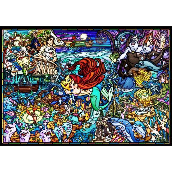 Collectables Tenyo Puzzle Disney The Little Mermaid Story 500 Pieces Stained Glass Puzzle Buy Online Australia Beserk