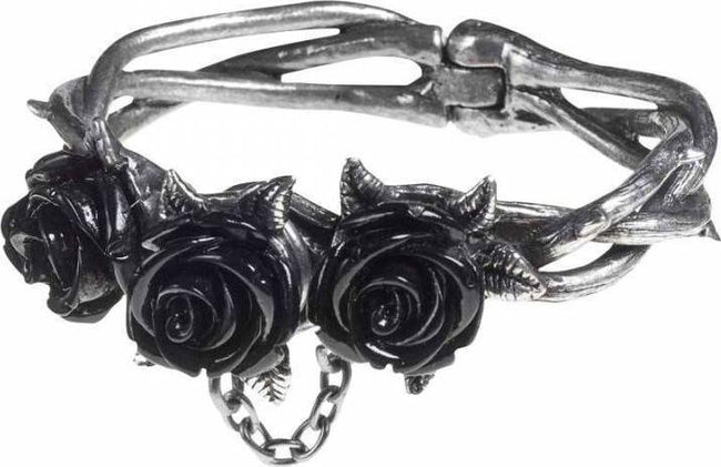 Alchemy Gothic - Wild Black Rose Bracelets - Buy Online Australia – Beserk