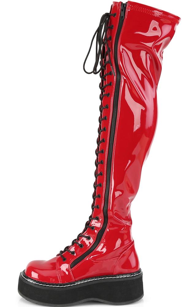 DEMONIA SHOES - EMILY-375 [Red Patent] | BOOTS [PREORDER] | Beserk ...