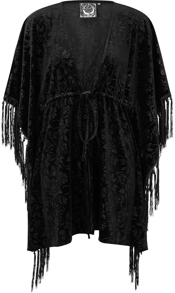 Killstar - Fang Velvet Black Kimono - Buy Online Australia – Beserk