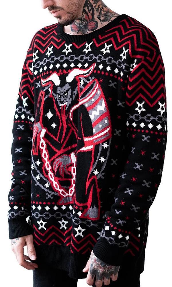 Killstar Krampus Hexmas Knit Sweater Buy Online Australia Beserk