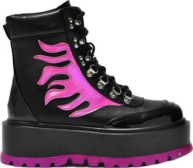 Koi Footwear - Helios Hologram Flame Boots - Buy Online Australia – Beserk