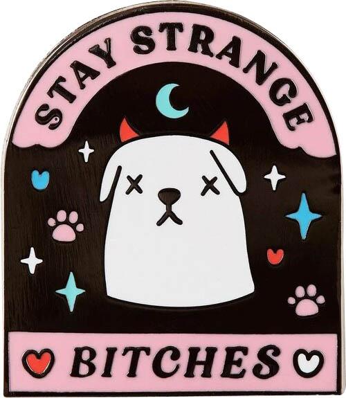 Punky Pins Stay Strange Bitches Enamel Pin Buy Online Australia 