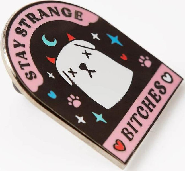 Punky Pins Stay Strange Bitches Enamel Pin Buy Online Australia