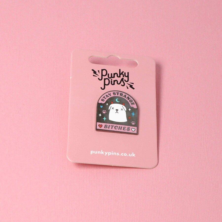 Punky Pins Stay Strange Bitches Enamel Pin Buy Online Australia 