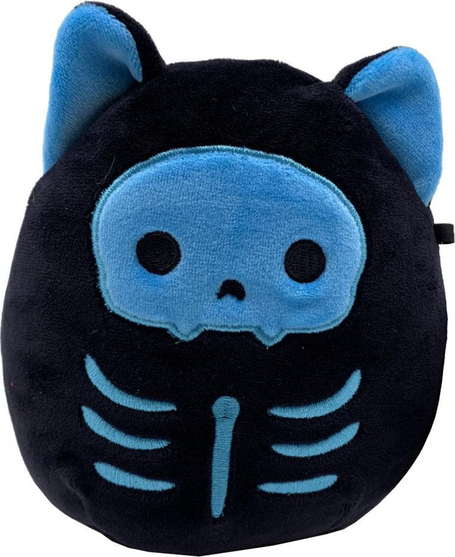 blue stuffed cat