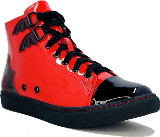 Strangecvlt - Web Red Chelsea Sneakers 