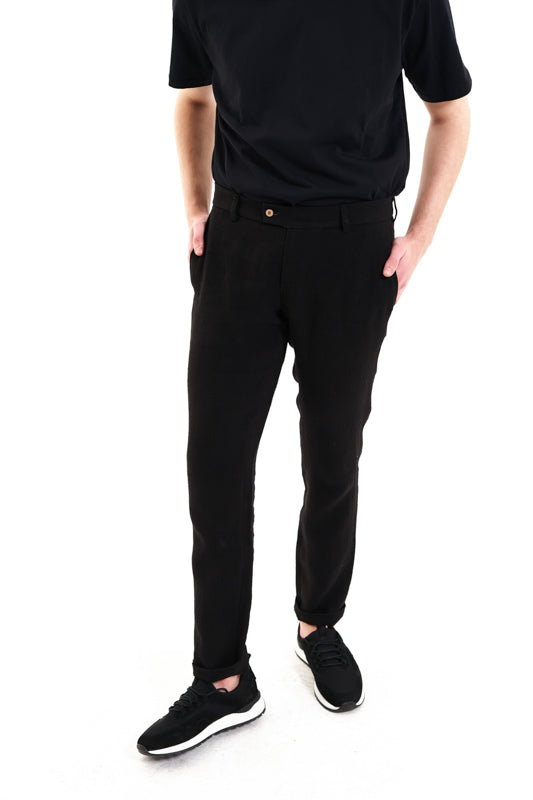 Black Dacian Hemp Trousers