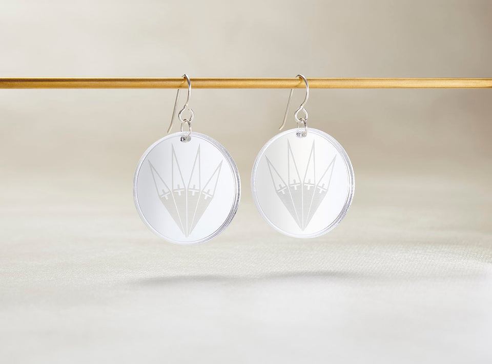 Fan Earrings by Dyani White Hawk - Fan-XS-Silver_web