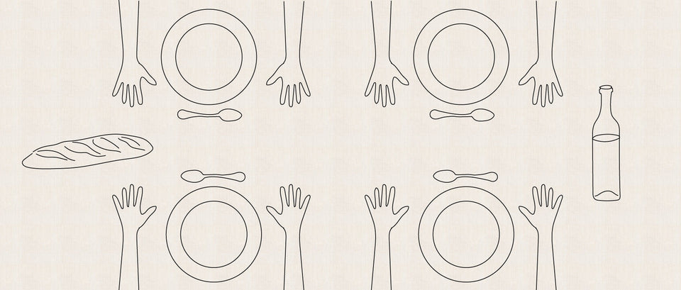 Mains Sur La Table Tablecloth - TABLECLOTH-mains-sur-la-table