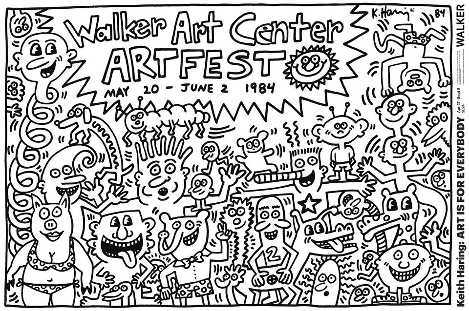 Keith Haring ArtFest Poster - artfestposter2023