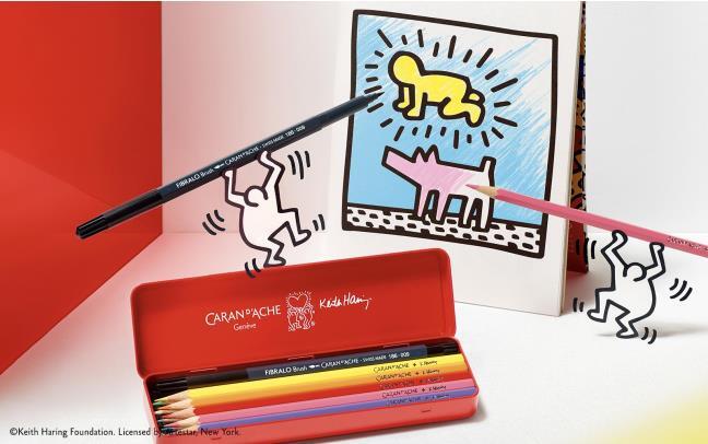 Keith Haring Coloring Pad - e_bloc-de-coloriage-a5-keith-haring-edition-speciale-caran-d-ache-detail2-0