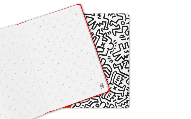 Keith Haring A5 Notebook - e_carnet-de-croquis-a5-keith-haring-edition-speciale-caran-d-ache-detail2-0