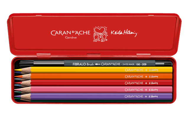 Keith Haring Colored Pencils Set - e_set-couleur-keith-haring-edition-speciale-caran-d-ache-detail2-0