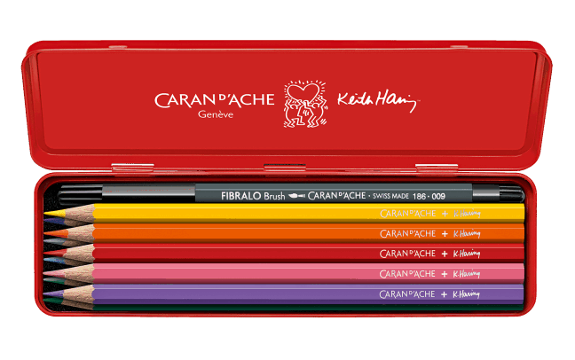 Keith Haring Colored Pencils Set - e_set-couleur-keith-haring-edition-speciale-caran-d-ache-detail2-0