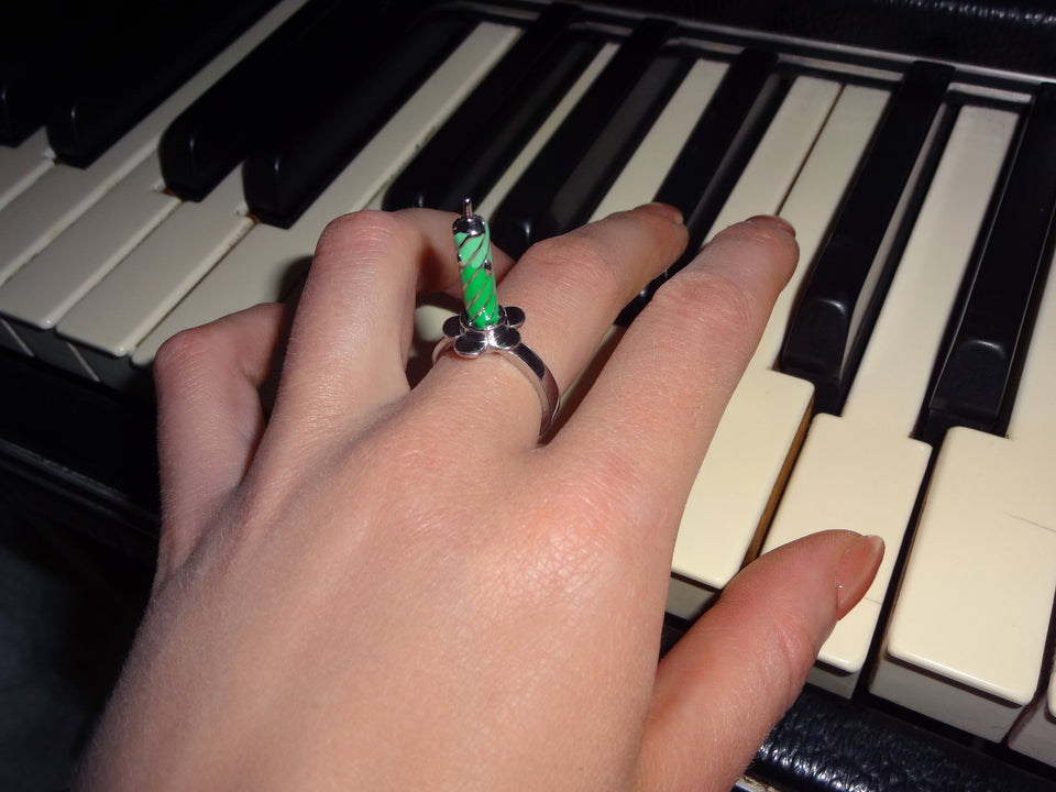 Birthday Ring by Marland Backus - green_ring