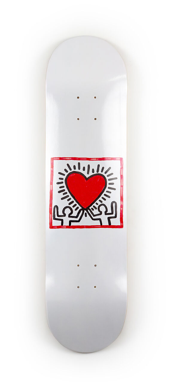 Keith Haring Untitled (Heart) Skateboard - haring-untitledheart_1300px