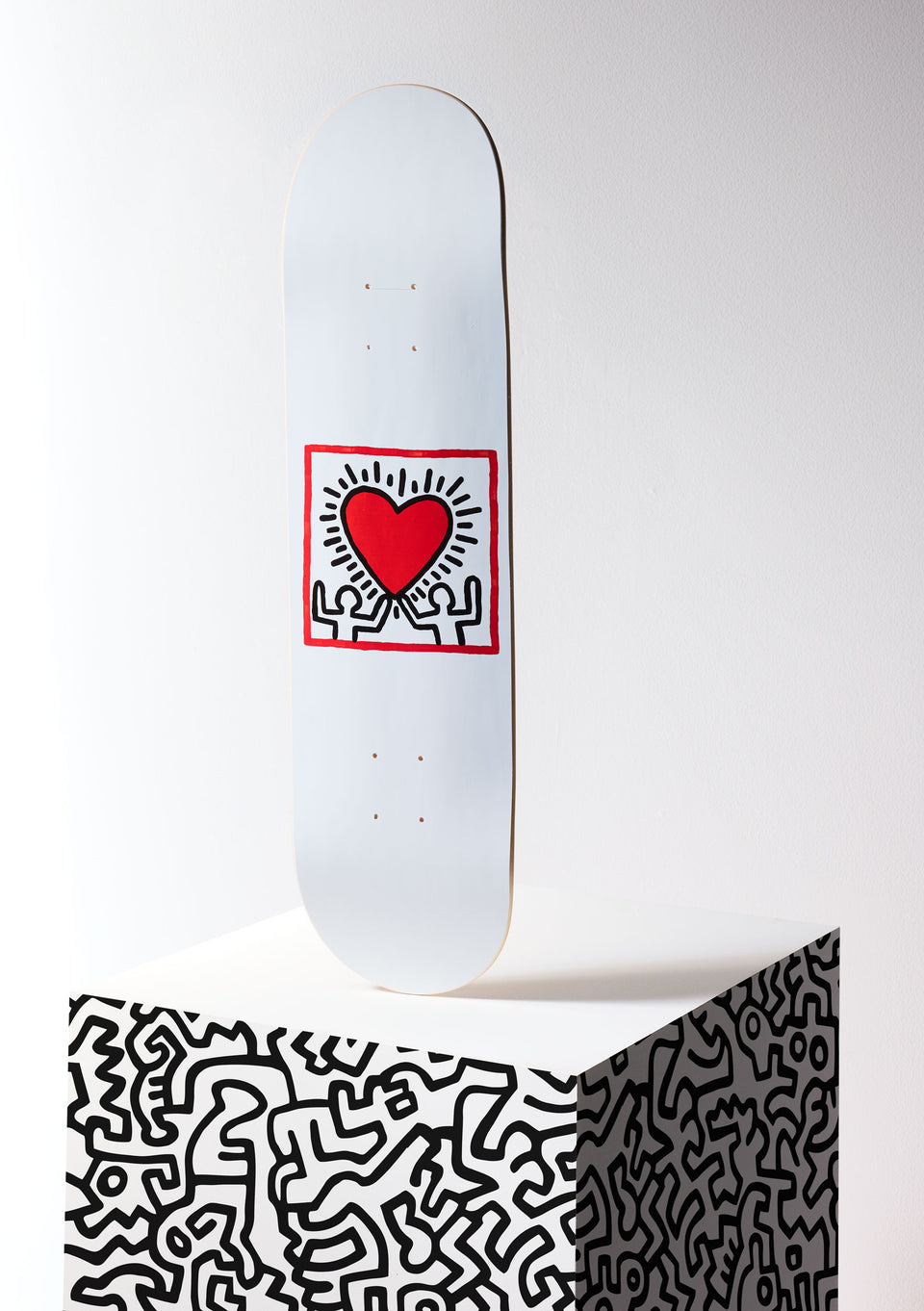 Keith Haring Untitled (Heart) Skateboard - heart