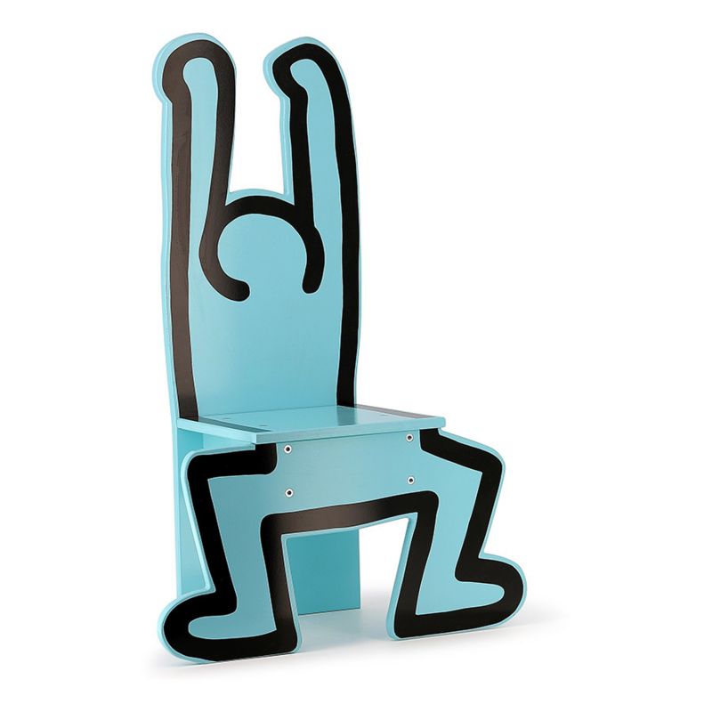 Keith Haring Blue Kids' Chair - produit-chaise-bleue-keith-haring_309_4151_8b4f80f2c21a9c968d987452877dec40