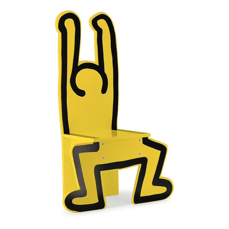 Keith Haring Yellow Kids' Chair - produit-chaise-jaune-keith-haring_308_4148_bf0f48d340603bd95514848b7fb60a47