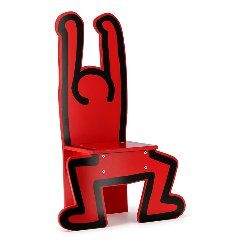 Keith Haring Red Kids' Chair - produit-chaise-rouge-keith-haring_307_4145_118d846a9351944fe9c3d9d51ca2b978