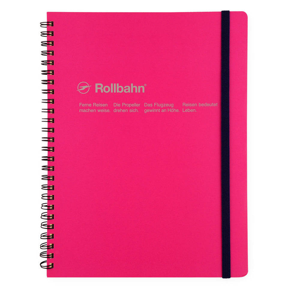 Rollbahn A5 Spiral Notebook - rollbahn_delfonics_notebook_rose_extra_large_c5b248b9-d75a-4dba-9d7d-218ec0e1d8ee