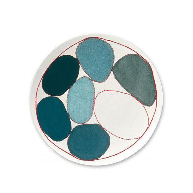 Louise Bourgeois Blue Circles Bone China Plate