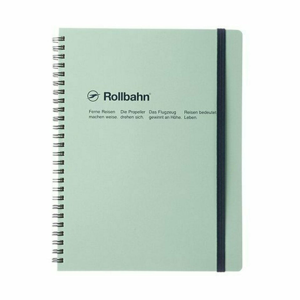Rollbahn A5 Spiral Notebook - rollbahnskyblue