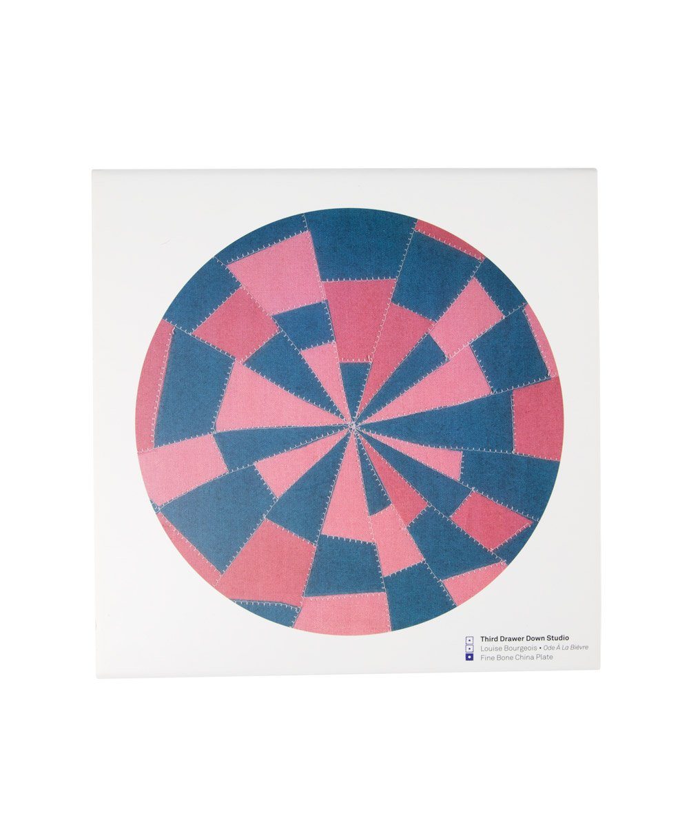 Louise Bourgeois Pink and Blue Bone China Plate