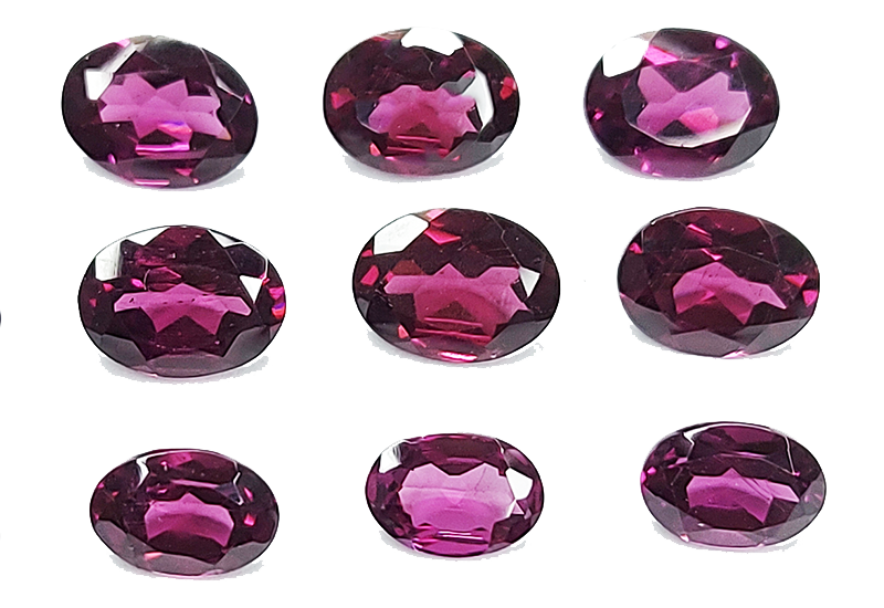 calibrated Rhodolite