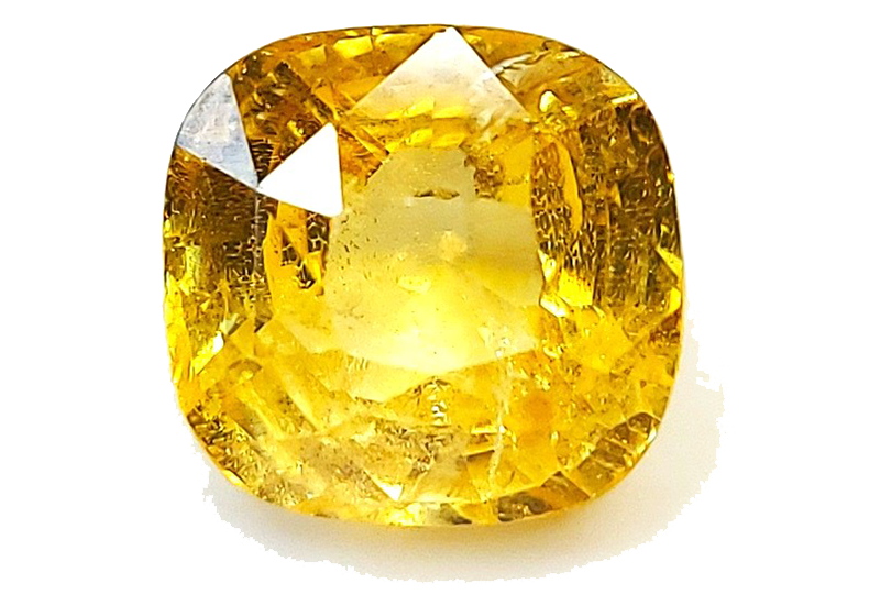 Ring size yellow sapphire, Ring size white sapphire