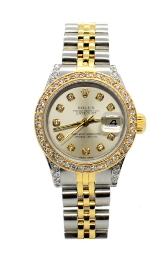Rolex Oyster Perpetual Datejust ref. 69173 diamonds - 26mm - MD Watches