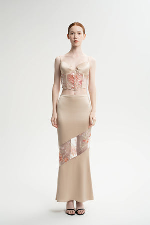 Pearl Mesh Midi Skirt - HIGHTRAST