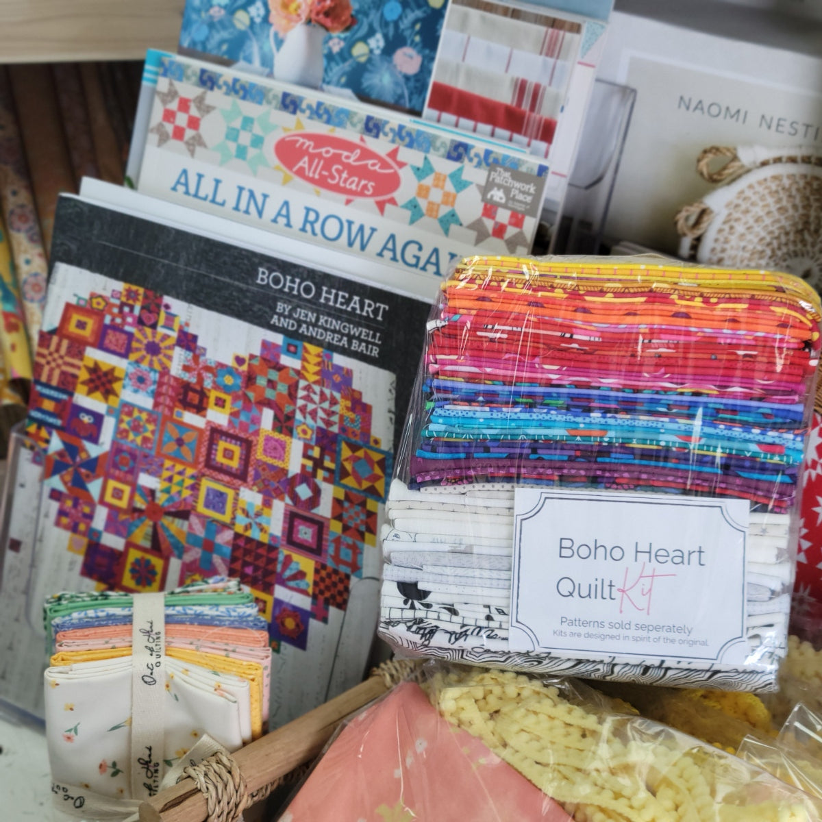 Boho Heart Quilt Kit - Out of Hand Shop Curated Quilt Kits