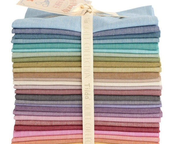 Chambray Basics - 28 Piece Fat Quarter Fabric Bundle by Tilda