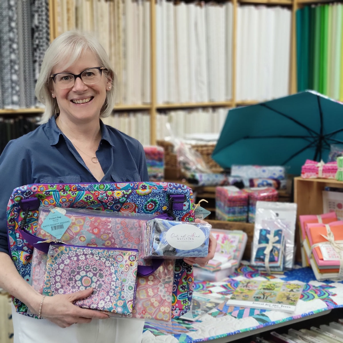 Staff Pick - June 13, 2023 - Carolyn's Pick are Kaffe Fassett's Project Bags