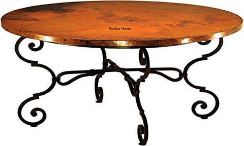 round copper table