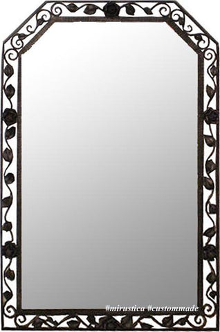 iron frame mirror