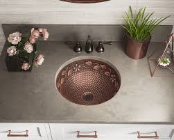 oval copper washbasins