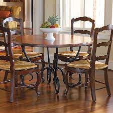 country copper dining table