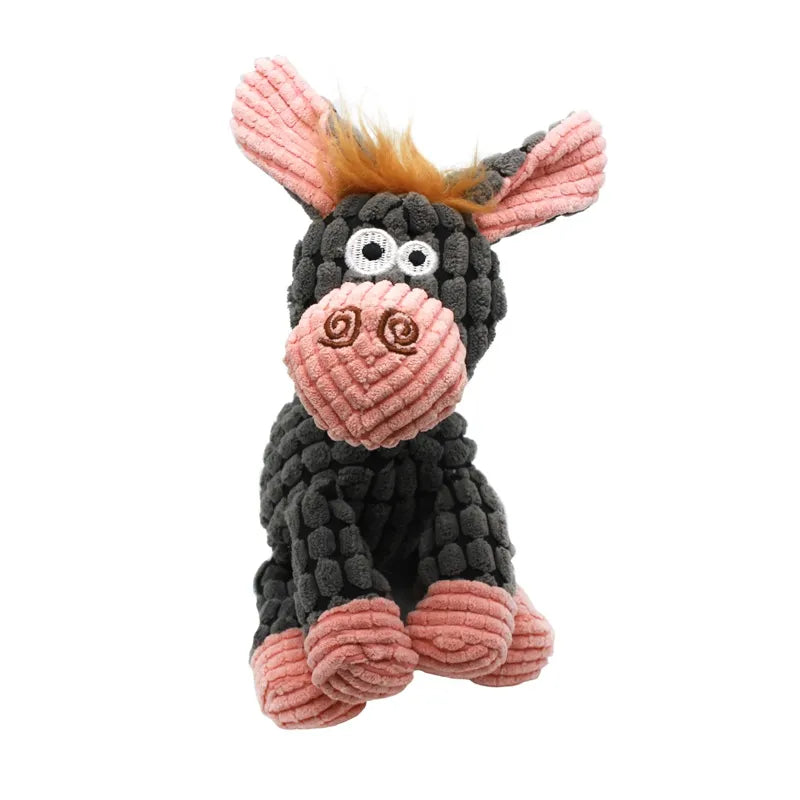 Donkey Shaped Corduroy Chew Toy